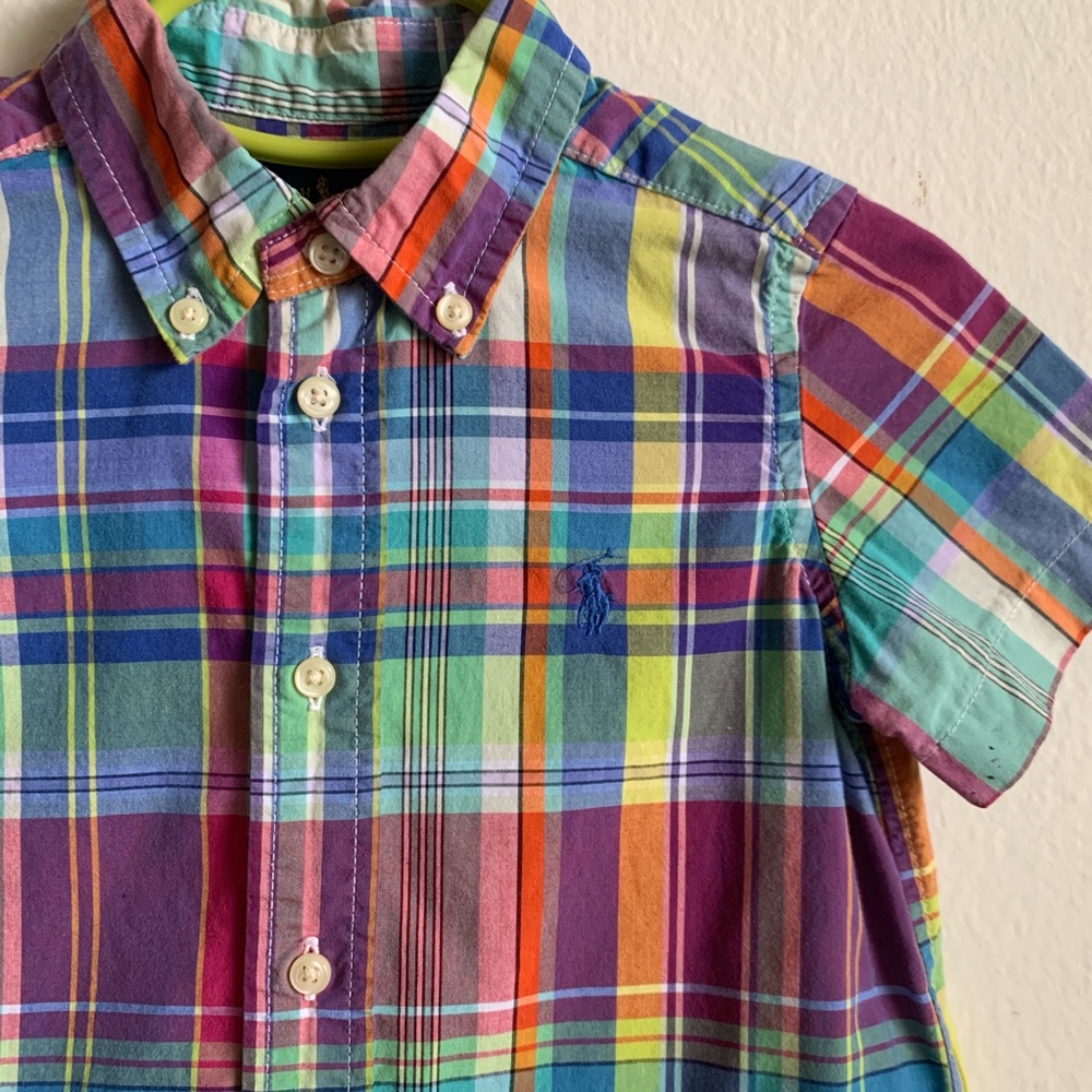 Plaid Ralph Lauren Button down - Picture 2 of 4